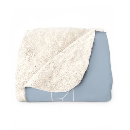 Sherpa Fleece Blanket - Pearl MIst