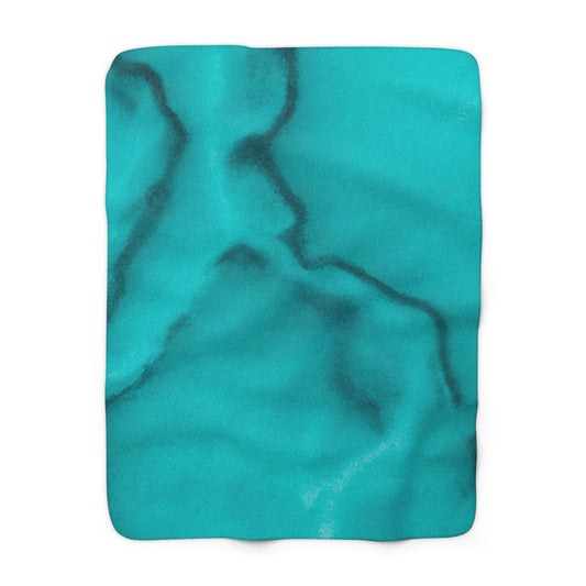 Sherpa Fleece Blanket - Azure Alchemy Collection