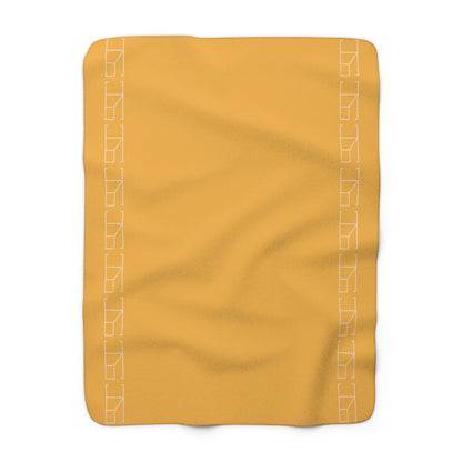 Sherpa Fleece Blanket - Hunyadi Orange