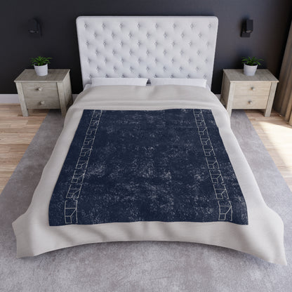 Velveteen Blanket - Night Cobalt