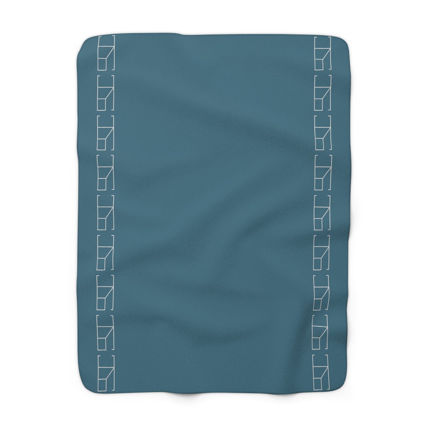 Sherpa Fleece Blanket - Light Steel Blue