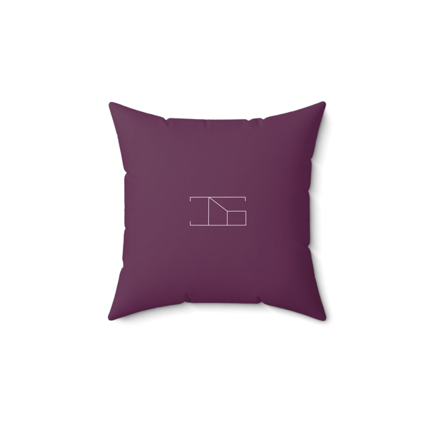 Faux Suede Throw Pillow - Plum Wine