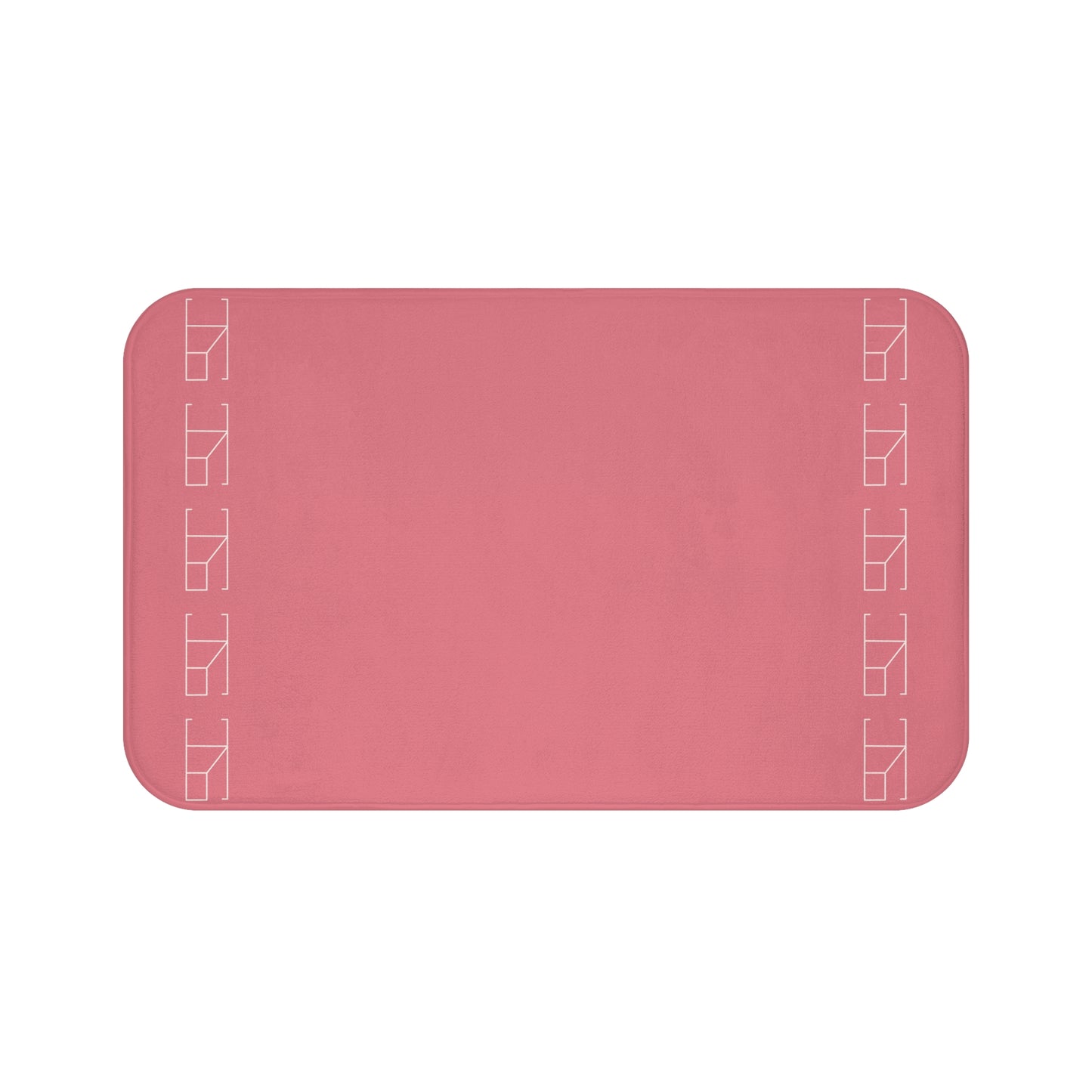 Memory Foam Bath Mat - Light Coral