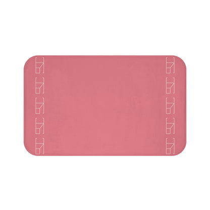 Memory Foam Bath Mat - Light Coral