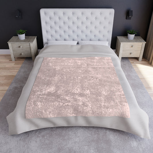 Velveteen Blanket - Misty Rose