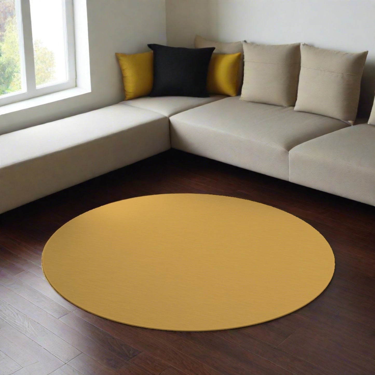 Round Rug - Hunyadi Yellow