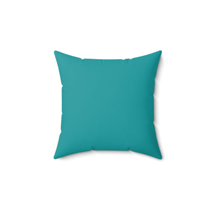 Faux Suede Throw Pillow - Verdigris