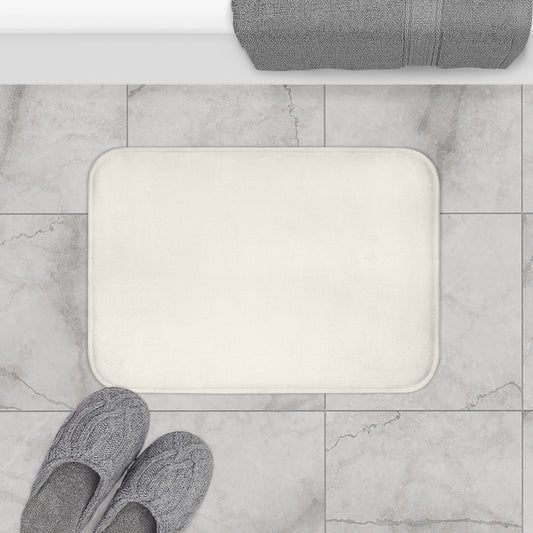 Memory Foam Bath Mat - Bone White