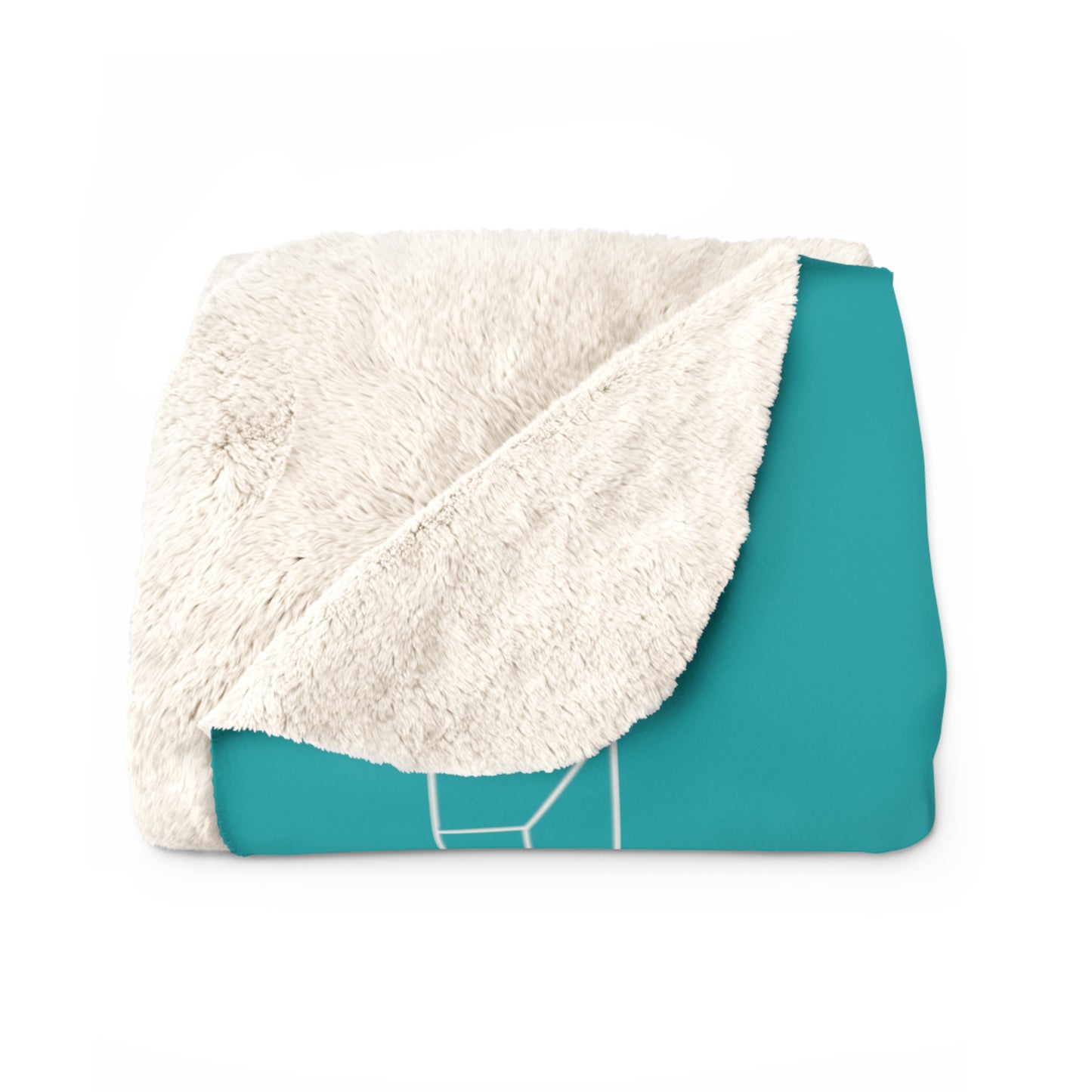 Sherpa Fleece Blanket - Verdigris