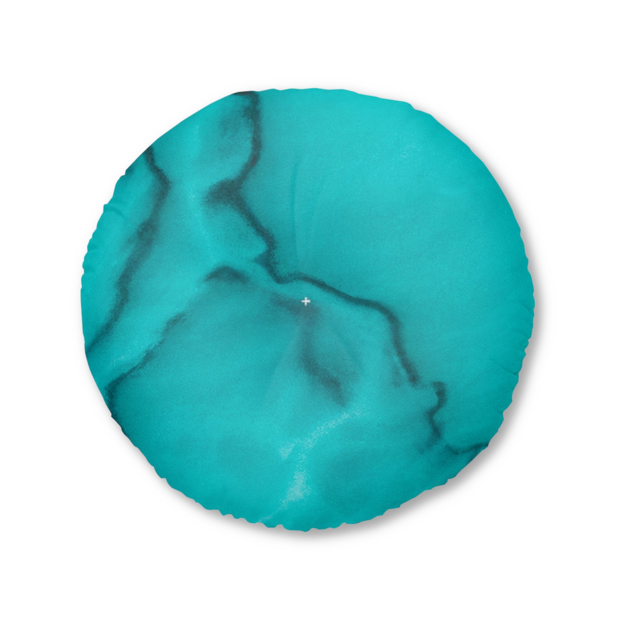 Azure Alchemy Collection - Round Tufted Floor Pillow