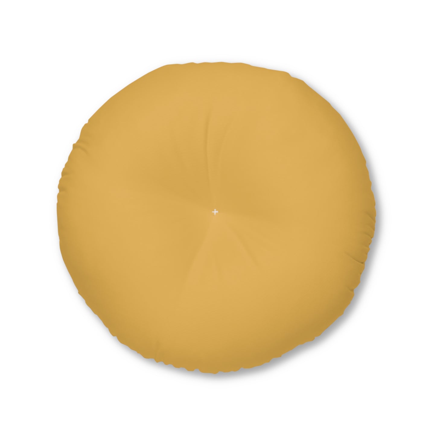 Round Tufted Floor Pillow - Hunyadi Yellow