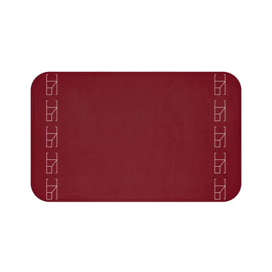 Memory Foam Bath Mat - Burgundy