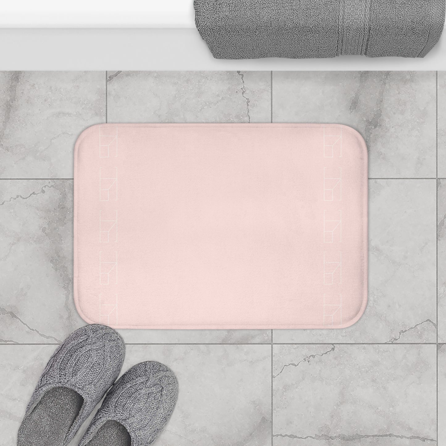 Memory Foam Bath Mat - Misty Rose