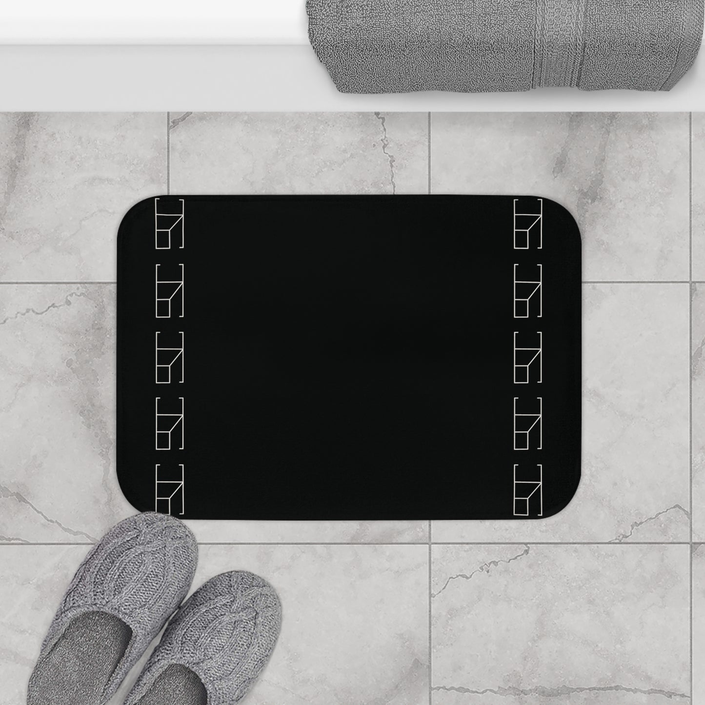 Memory Foam Bath Mat - Obsidian Noir