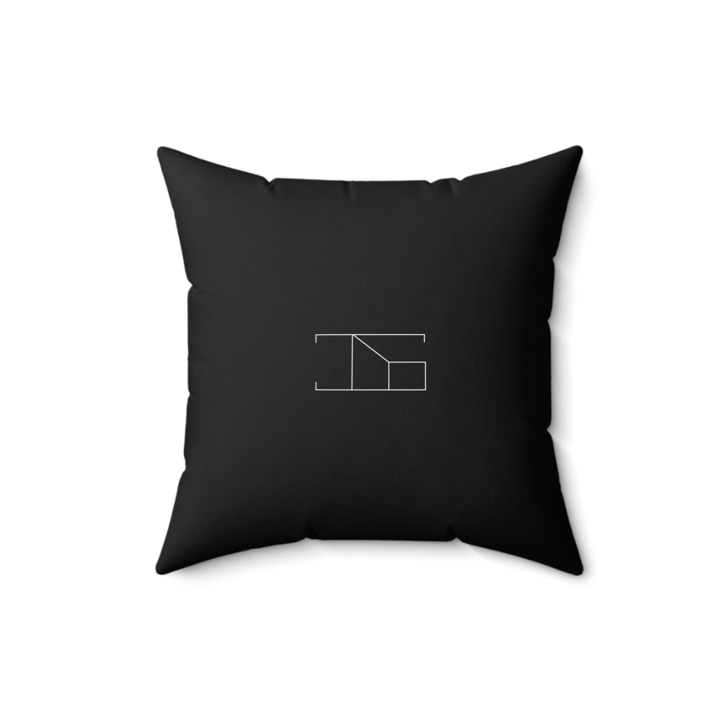 Faux Suede Throw Pillow - Obsidian Noir