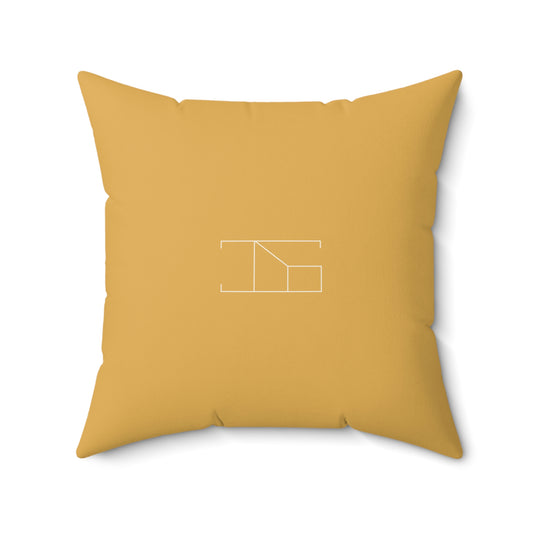 Faux Suede Throw Pillow - Hunyadi Yellow