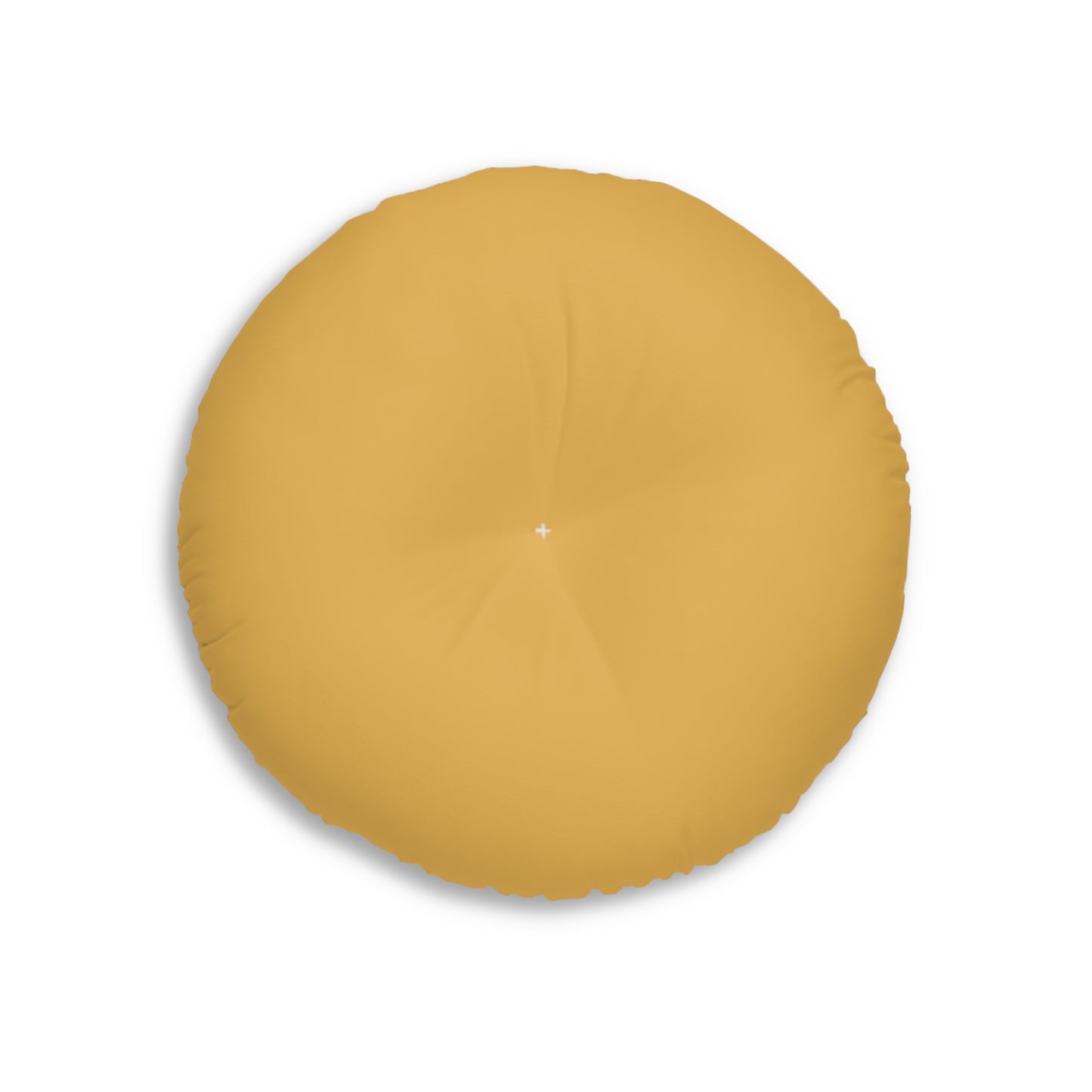 Round Tufted Floor Pillow - Hunyadi Yellow