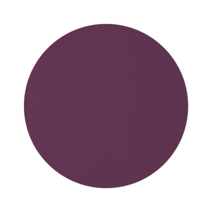 Round Rug - Plum Wine