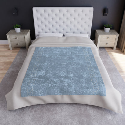 Velveteen Blanket - Blue Mist