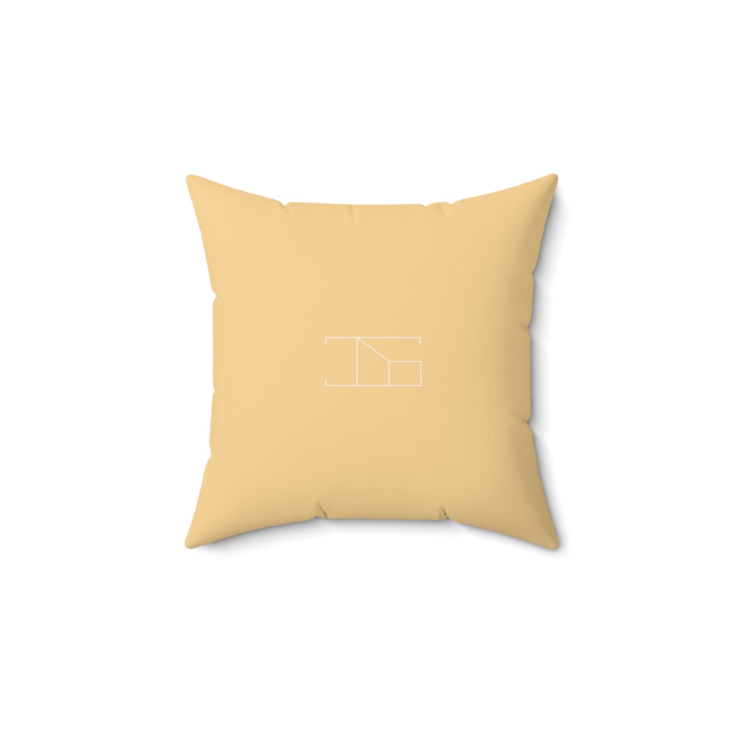 Faux Suede Throw Pillow - Yellow Sunrise