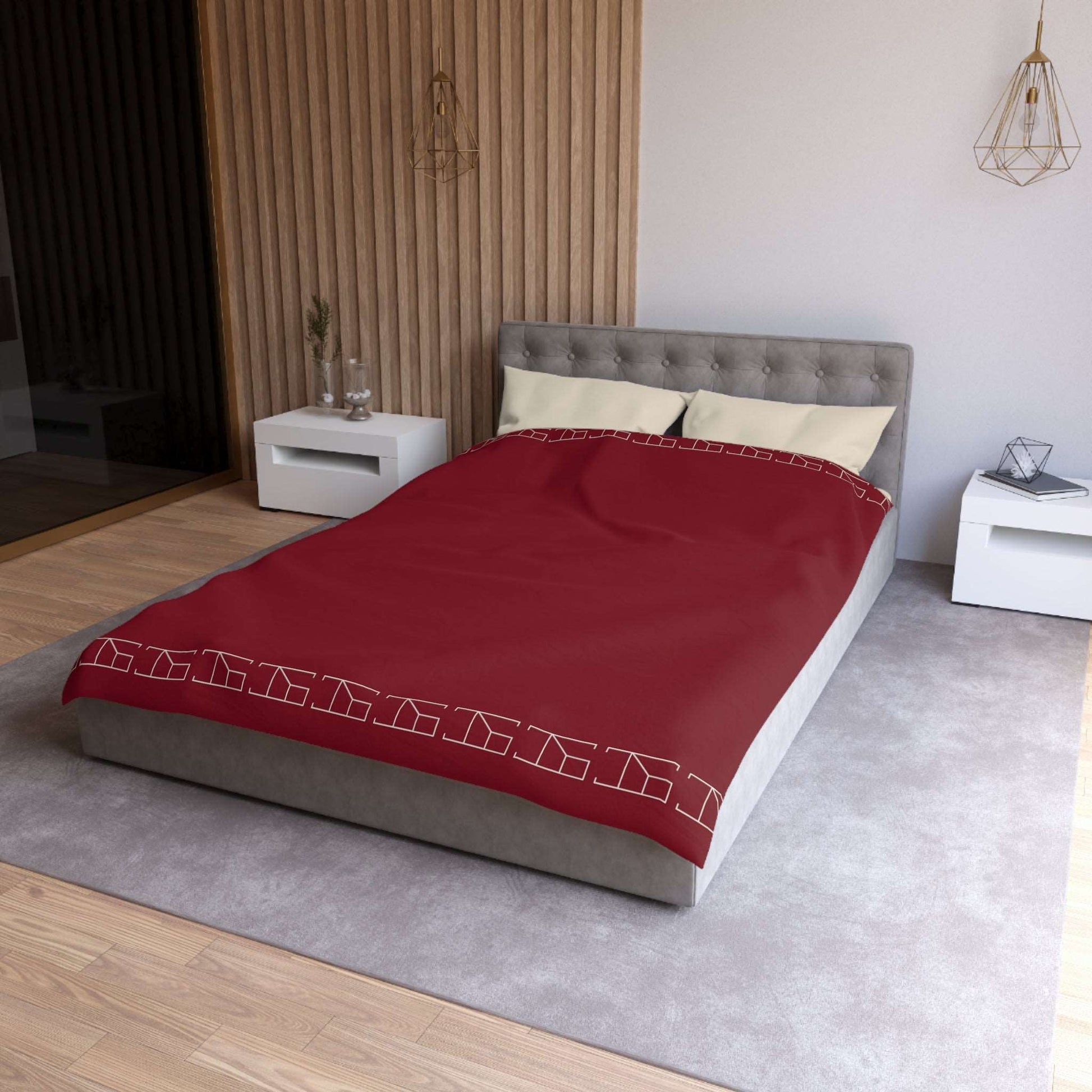 Duvet Cover - Burgundy