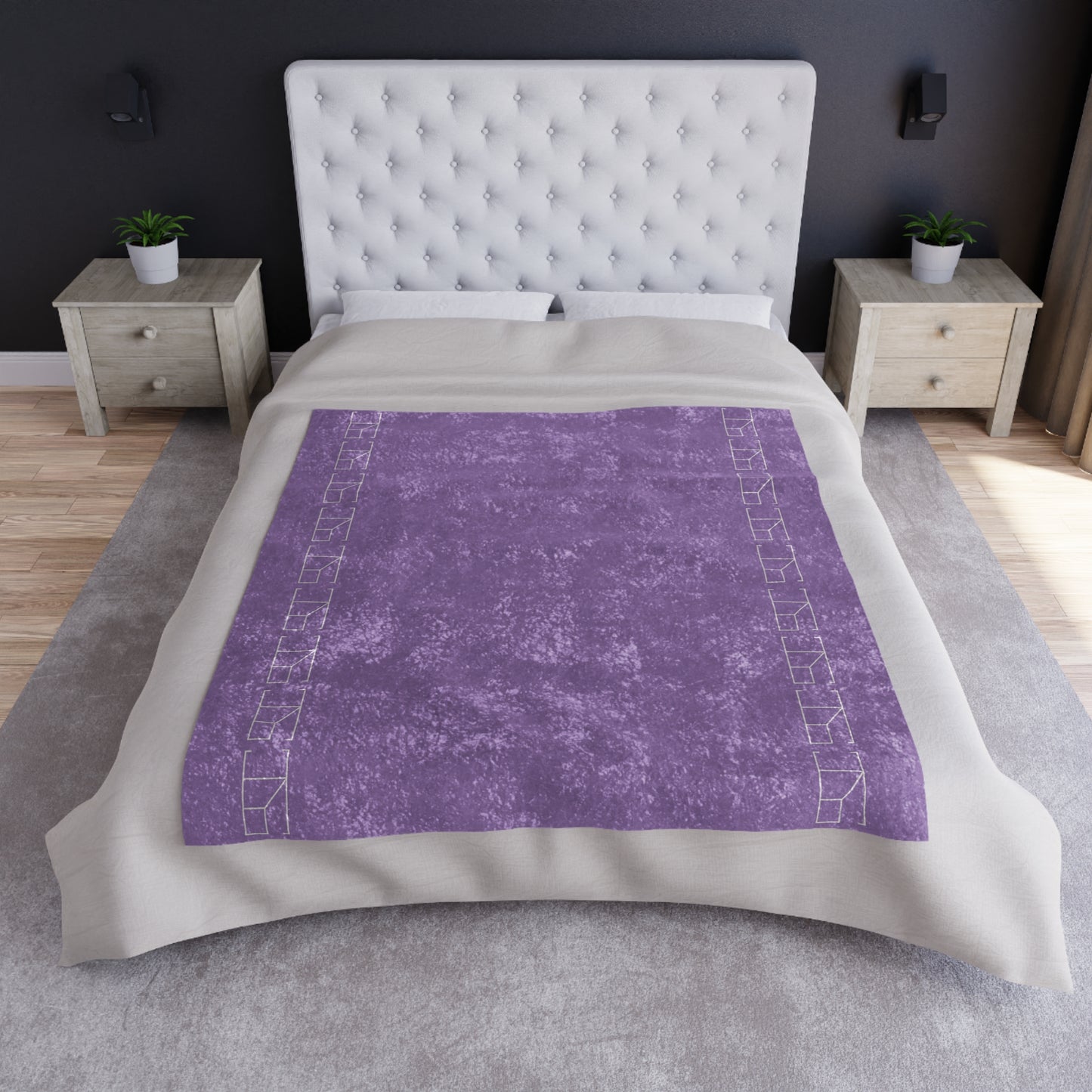 Velveteen Blanket - Mountain's Lavender