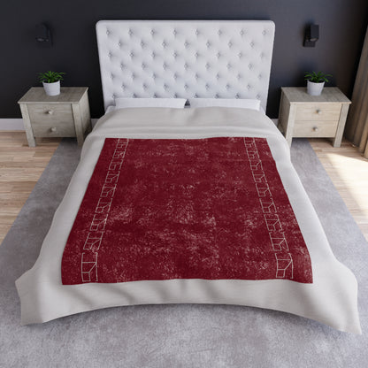 Velveteen Blanket - Burgundy