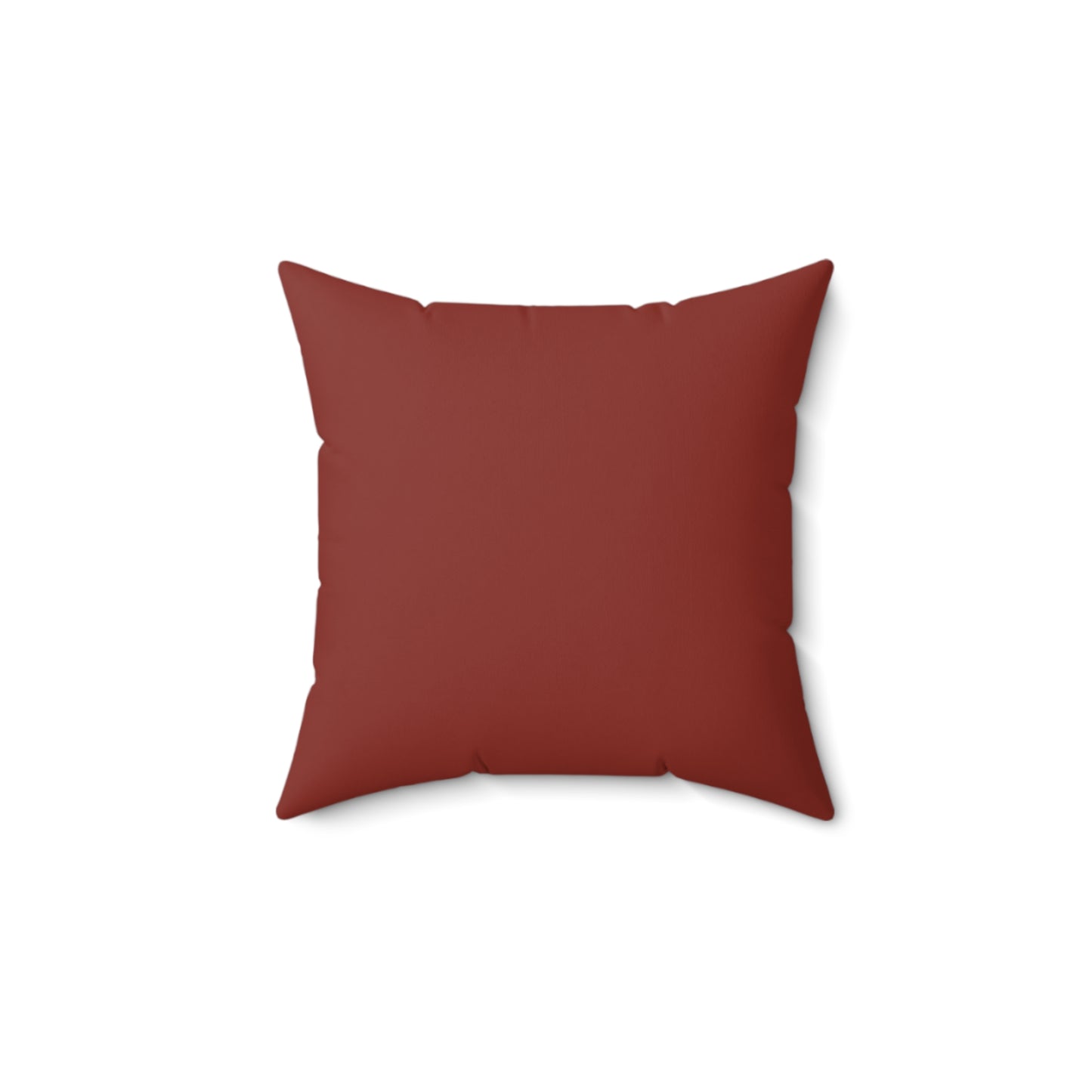 Faux Suede Throw Pillow - Burnt Umber