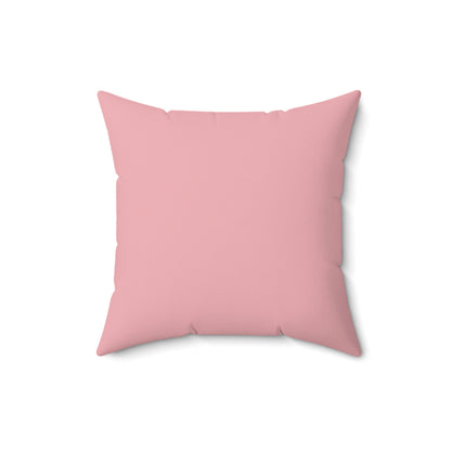 Faux Suede Throw Pillow - Cherry Blossom