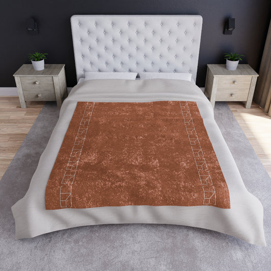 Velveteen Blanket - Brown Sugar