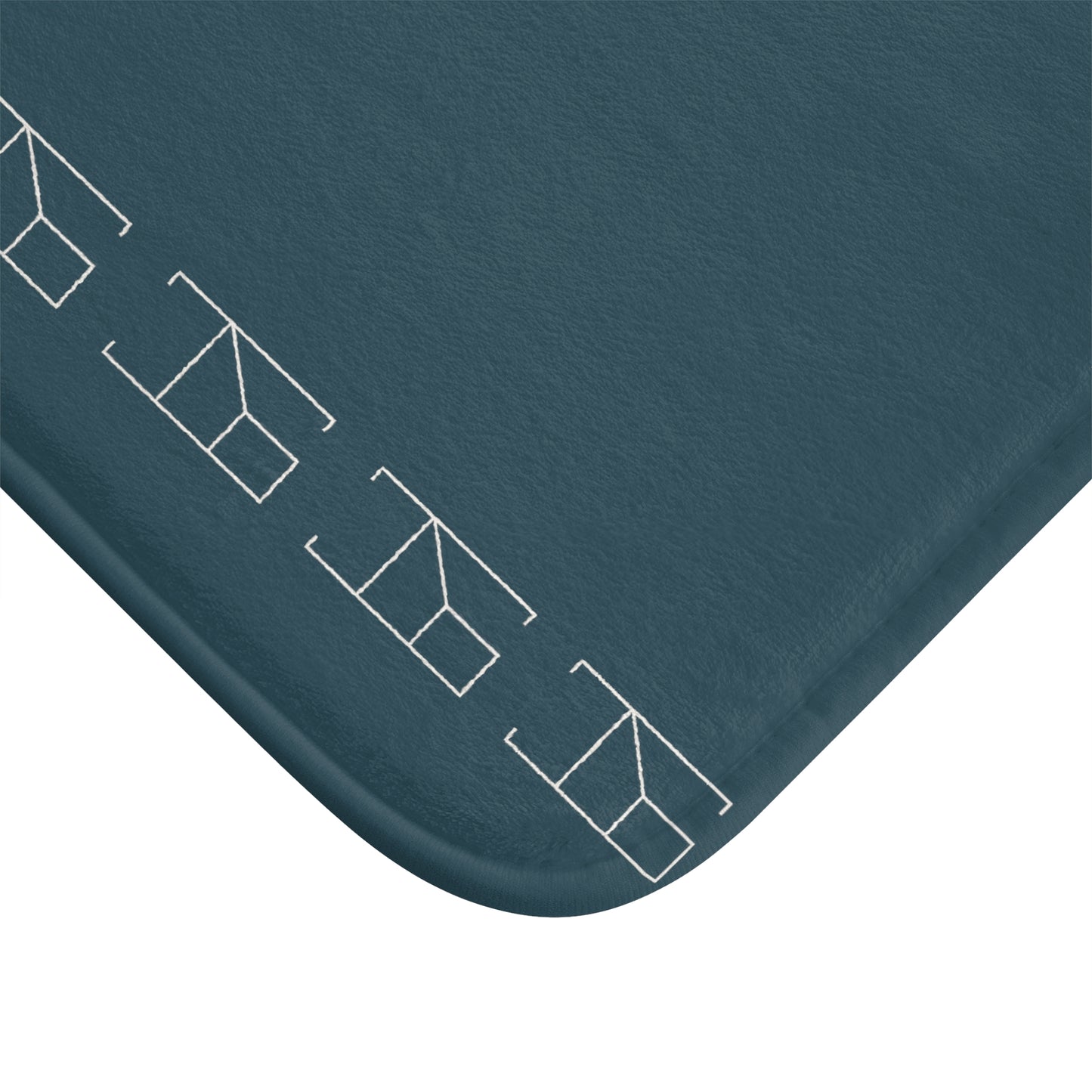 Memory Foam Bath Mat - Steel Blue