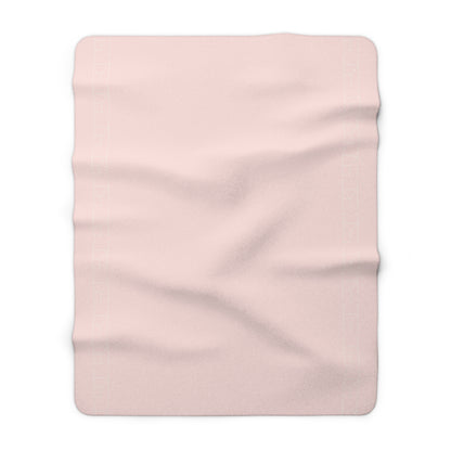 Sherpa Fleece Blanket - Misty Rose