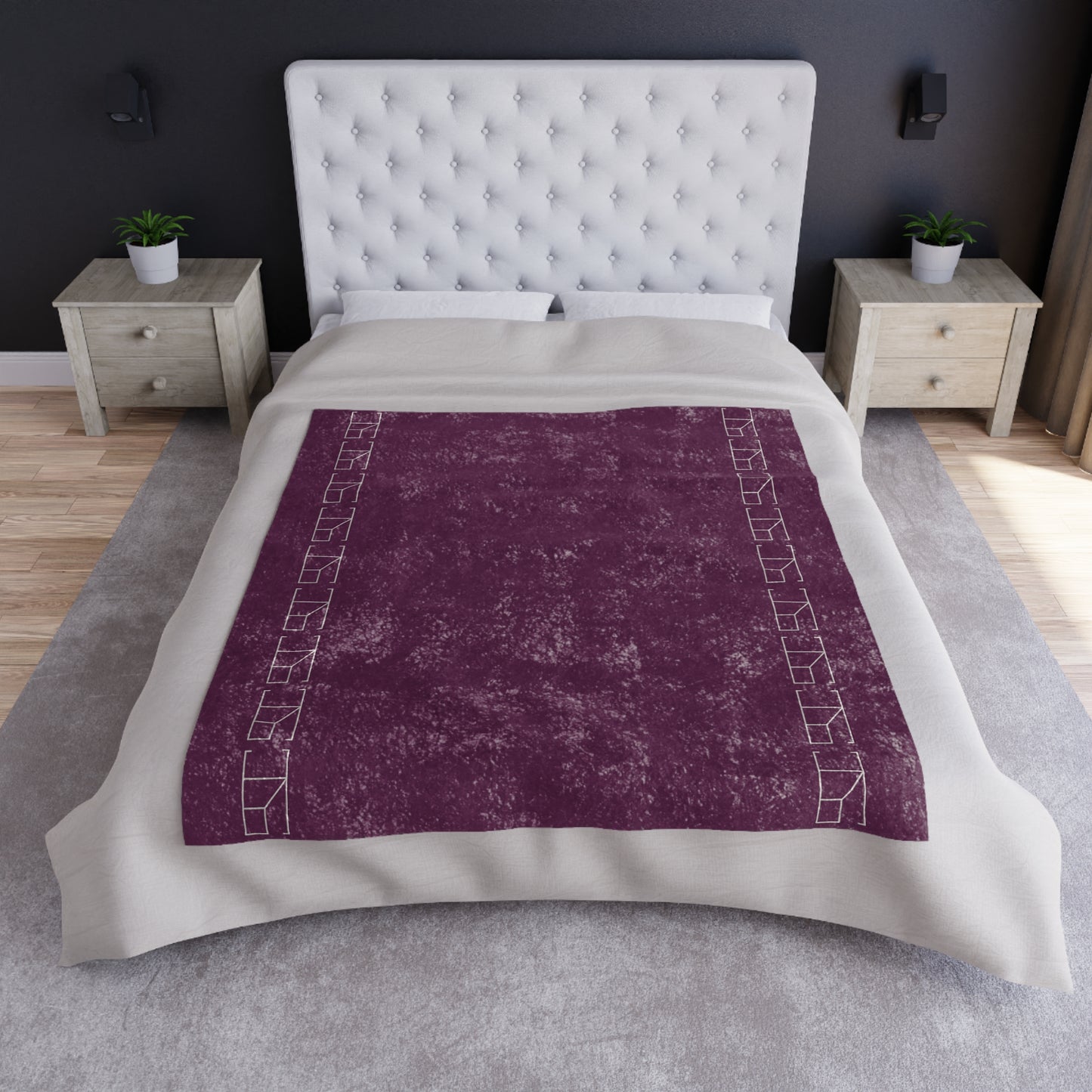 Velveteen Blanket - Plum Wine