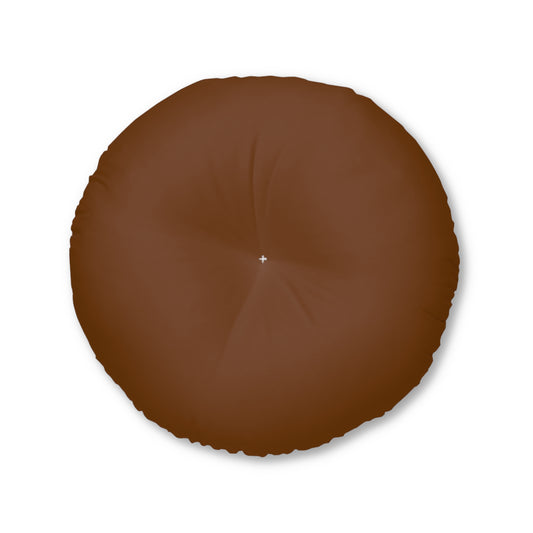 Round Tufted Floor Pillow - Cioccolata