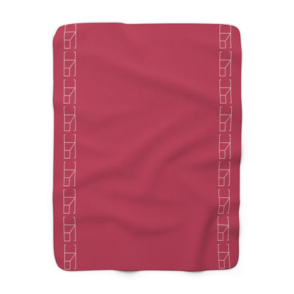 Sherpa Fleece Blanket - Cerise