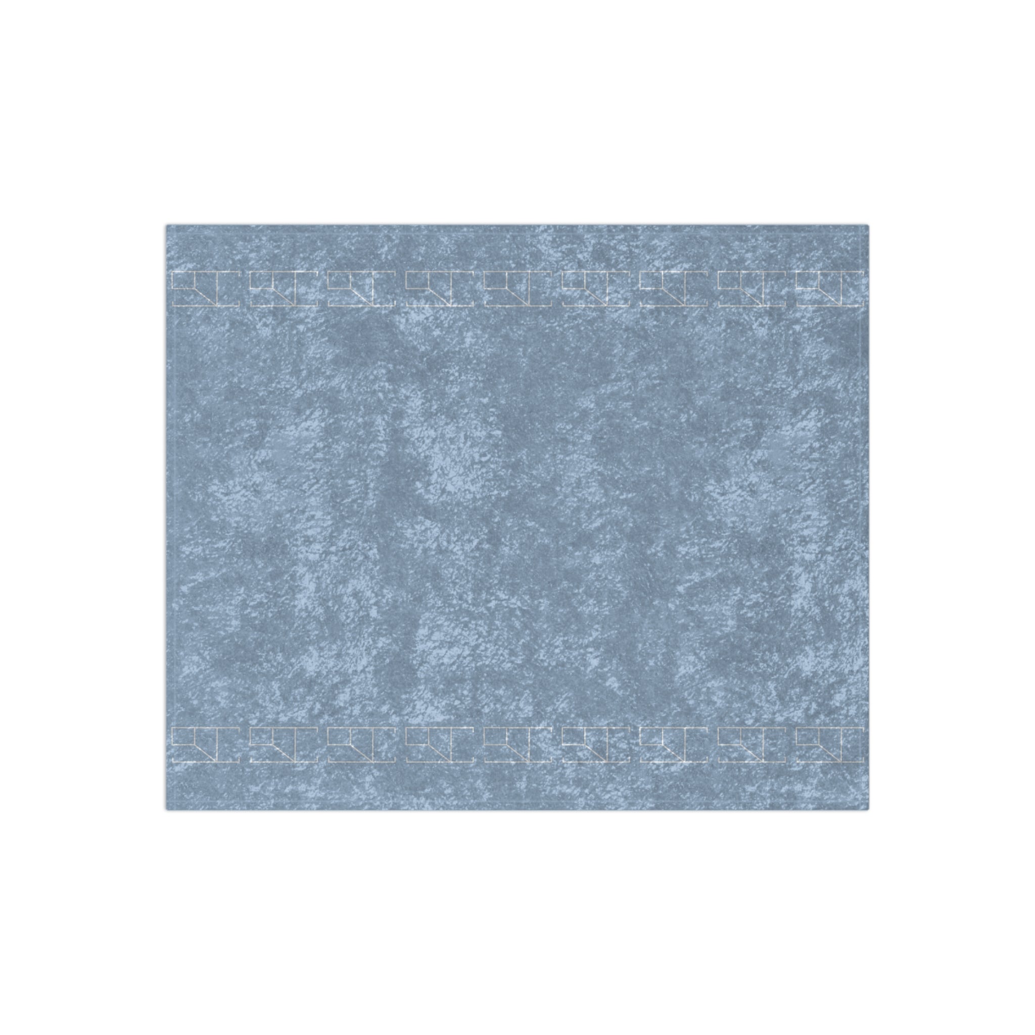 Velveteen Blanket - Blue Mist