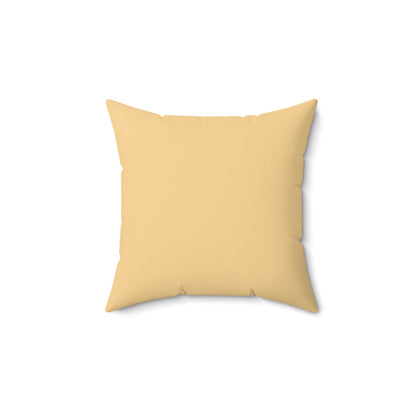 Faux Suede Throw Pillow - Yellow Sunrise