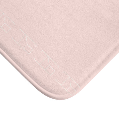 Memory Foam Bath Mat - Misty Rose