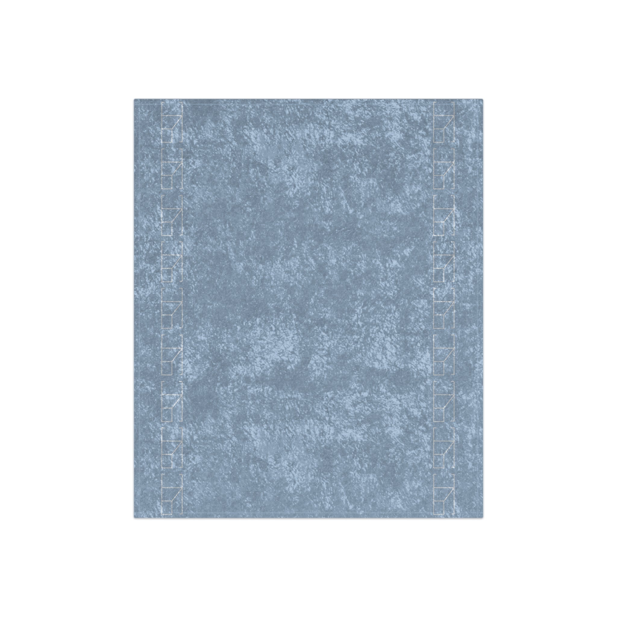 Velveteen Blanket - Blue Mist