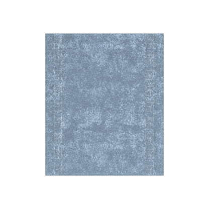 Velveteen Blanket - Blue Mist