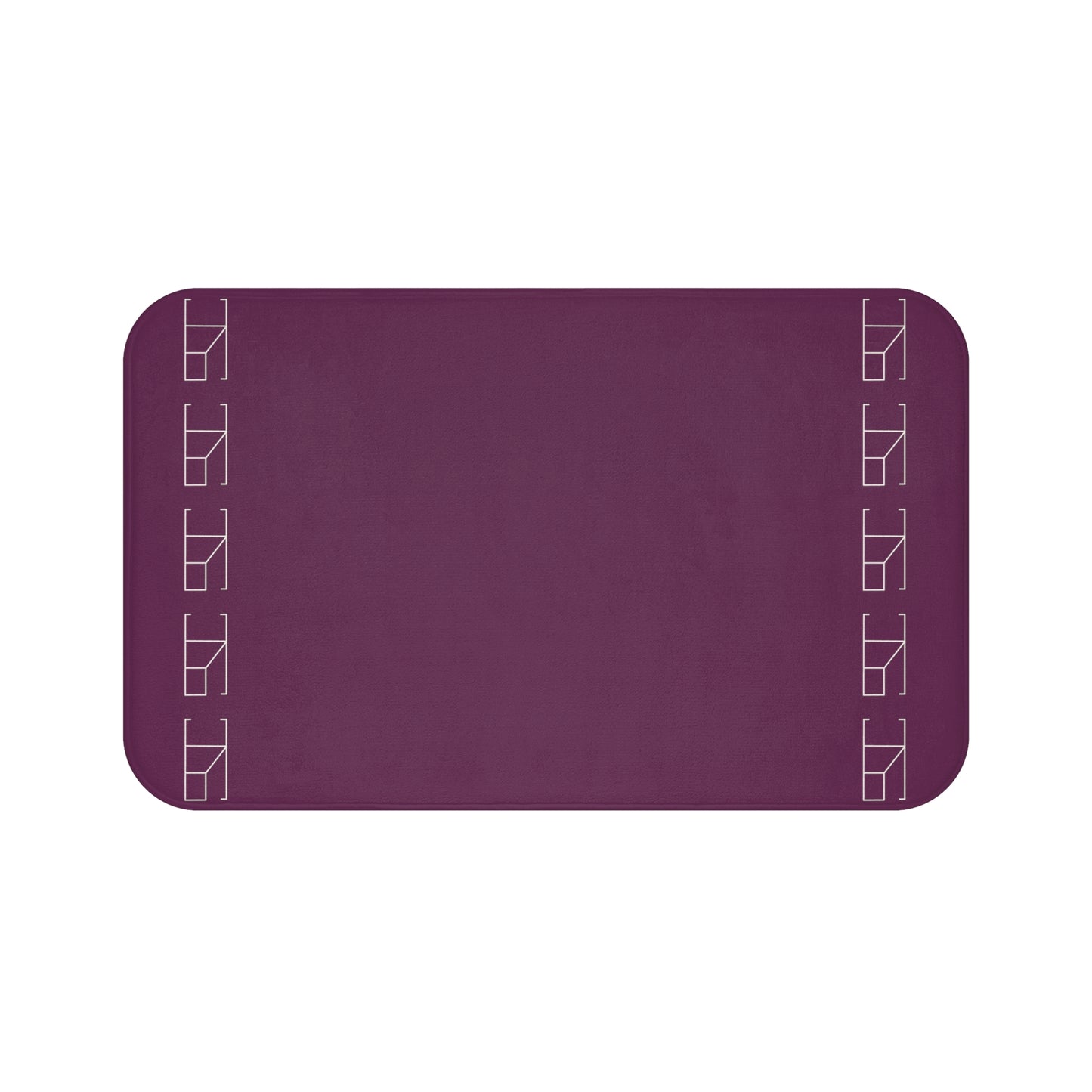 Memory Foam Bath Mat - Plum Wine