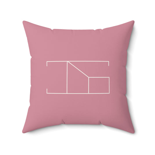 Faux Suede Throw Pillow - Vintage Puce Pink