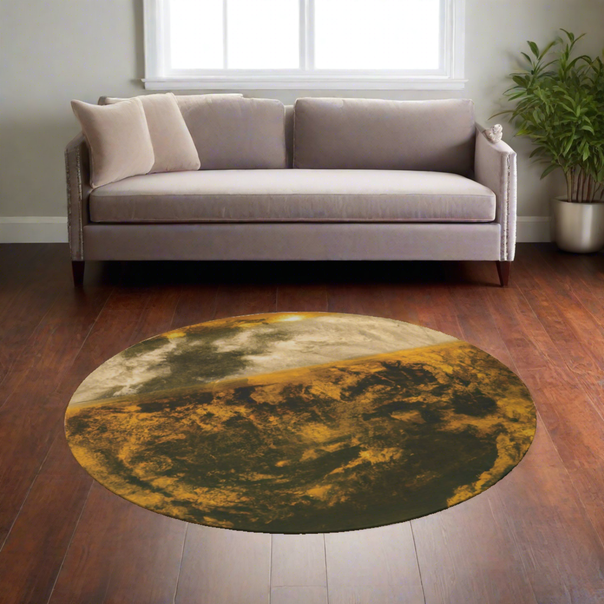 Gilded Twilight Collection - Round Rug