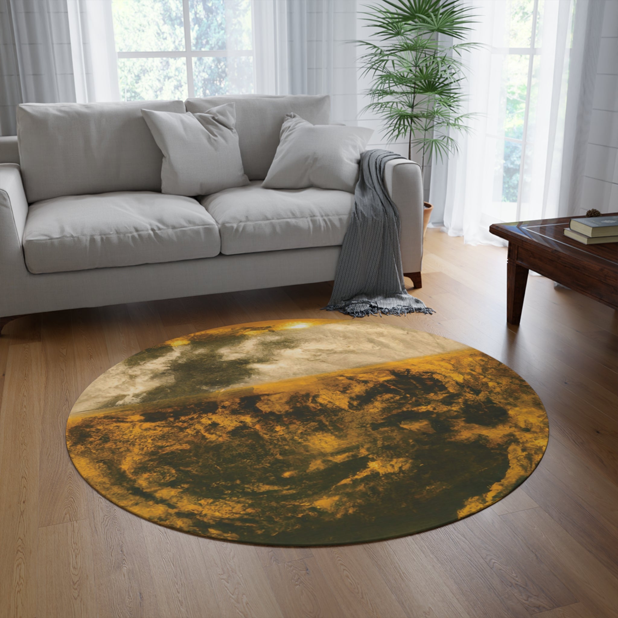 Gilded Twilight Collection - Round Rug