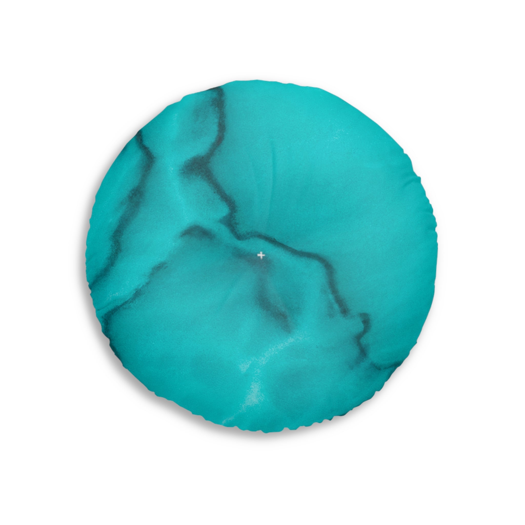 Azure Alchemy Collection - Round Tufted Floor Pillow