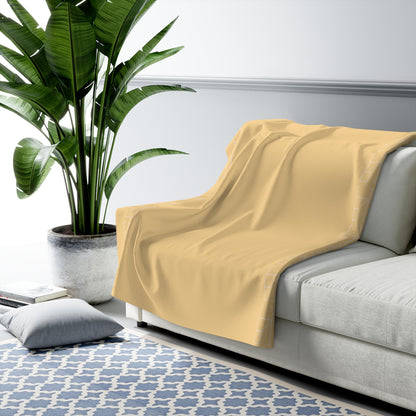 Sherpa Fleece Blanket - Yellow Sunrise