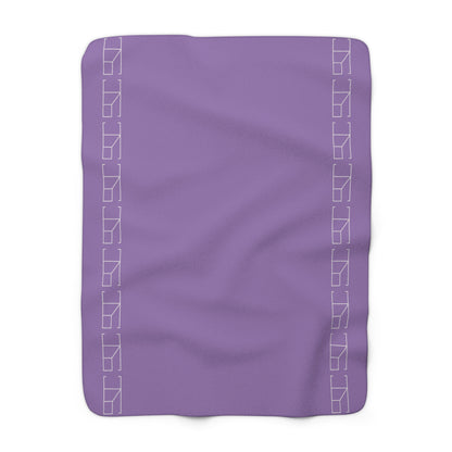 Sherpa Fleece Blanket - Mountain's Lavender