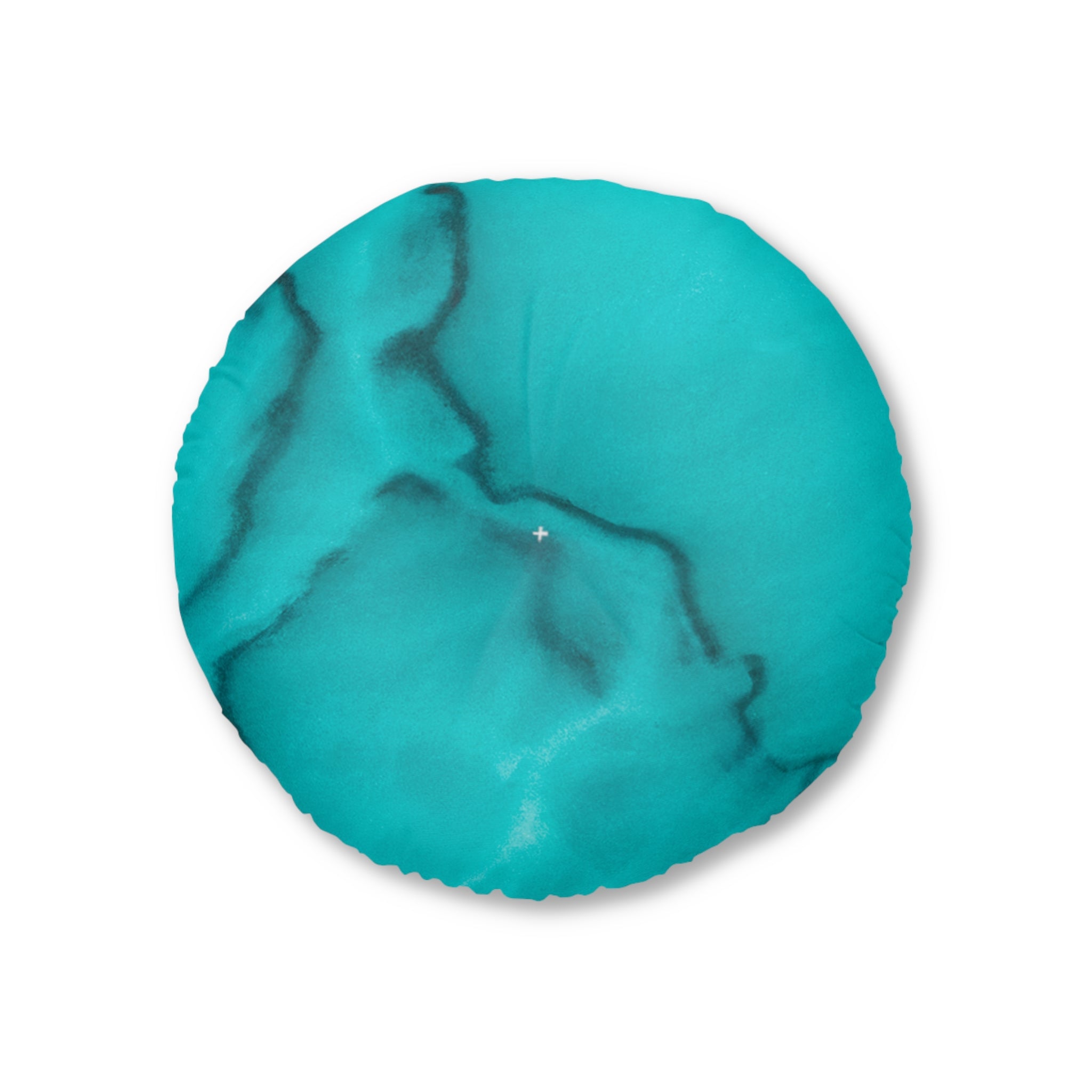 Azure Alchemy Collection - Round Tufted Floor Pillow