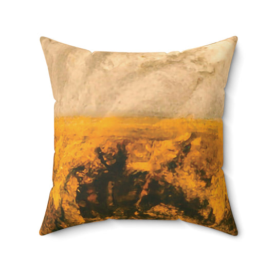 Gilded Twilight Collection - Faux Suede Square Throw Pillow