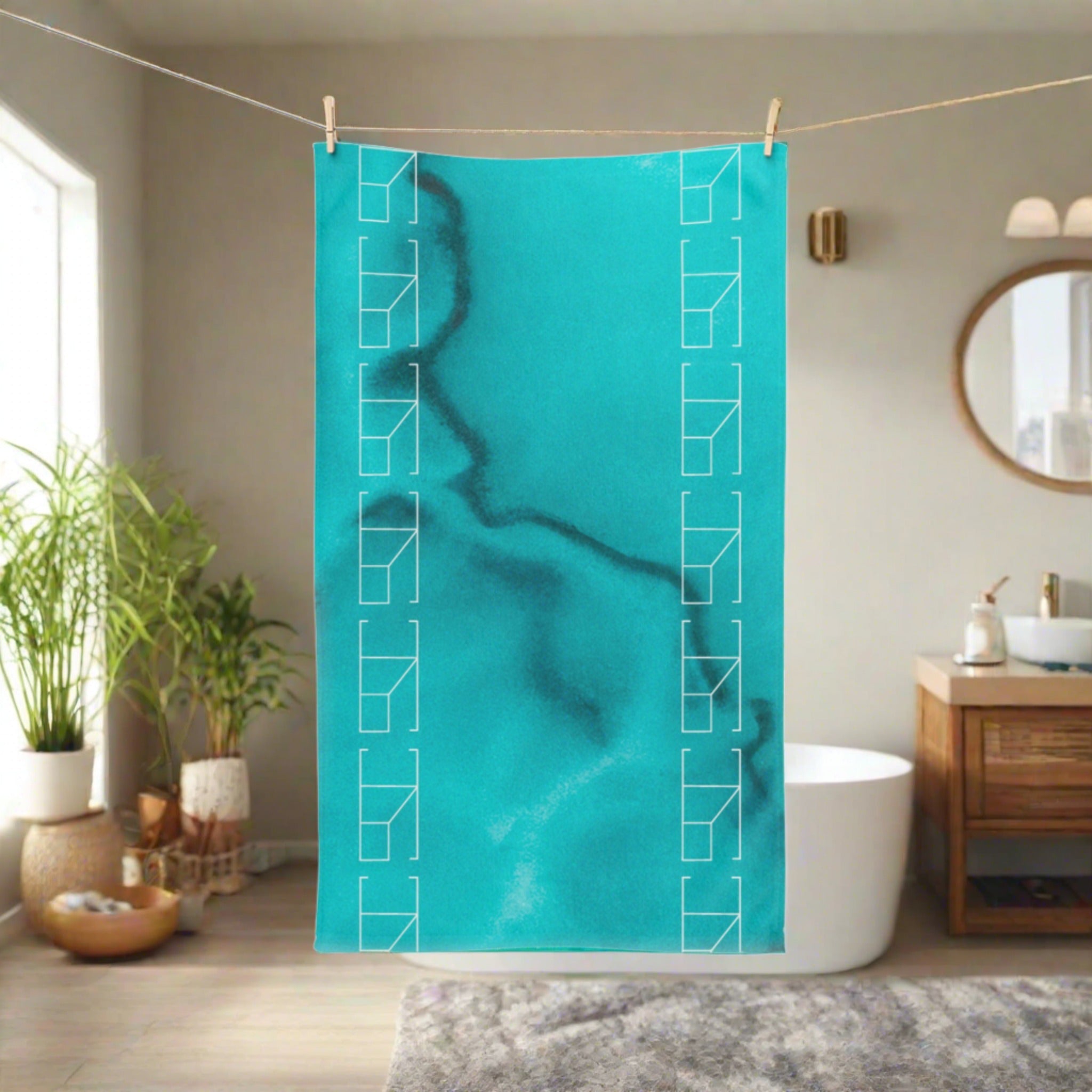 Hand Towel - Azure Alchemy Collection